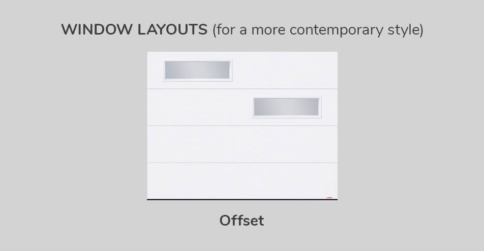 Window layouts, 9' x 7', Offset