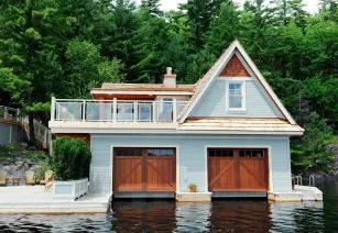 Boat house doors